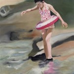 „der Schwimmring“, 2013, Oel auf Baumwolle, 130 x 90 cm