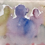 Aquarelle auf Bütte  Nr 11, 2019, A6