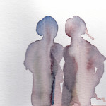 Aquarelle auf Bütte  Nr 6, 2019, A6
