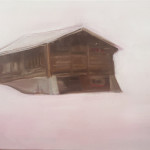 Nr 21 aus dem Werkzyklus "Heimwärts" 2024, Oel auf Leinwand, 40 x 50 cm