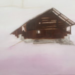 Nr 24 aus dem Werkzyklus "Heimwärts" 2024, Oel auf Leinwand, 75 x 95 cm