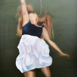 "I believe in spring II", 2020, Oel auf Leinwand, 250 x 140 cm