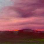 oh my land Nr. 38, Oel auf Holz, 60 x 70 cm, 2023