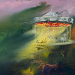 “Tremulation III“, 2023, Eitempera auf Leinwand, 150 x 180 cm