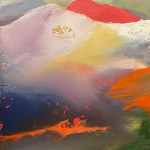 D3 aus dem Werkzyklus "Tremulation oder das existenzielle Zittern des Universums", 2024, Eitempera auf Leinwand, 140 x 110 cm